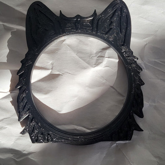 Bracciale 3D "Lupo" in filamento PLA metal nero