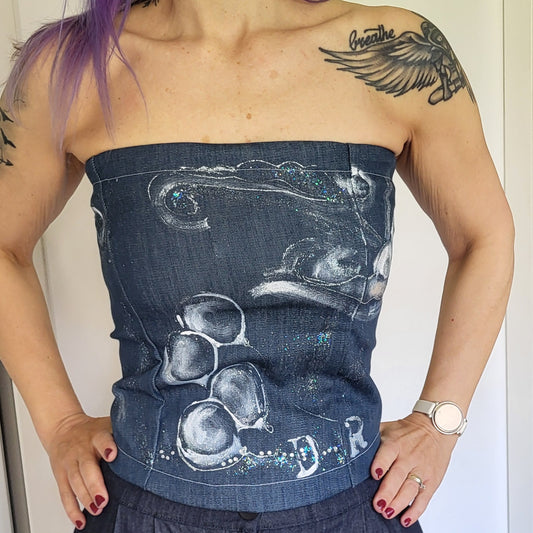 Bustier in jeans elasticizzato "Dream"